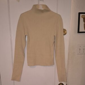 Claire Rose | Elegant Beige Turtleneck Sweater